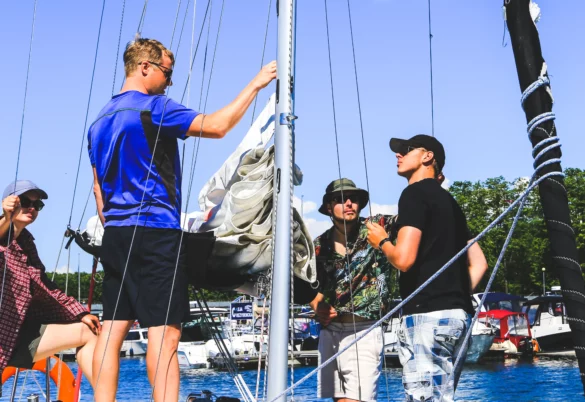 zajęcia szkoleniowe na jachcie