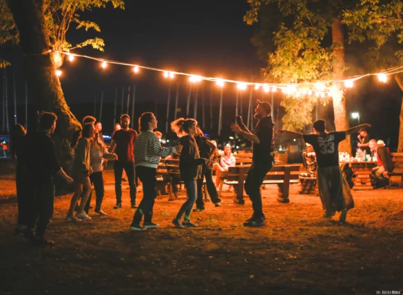 impreza przy ognisku na Mazurach